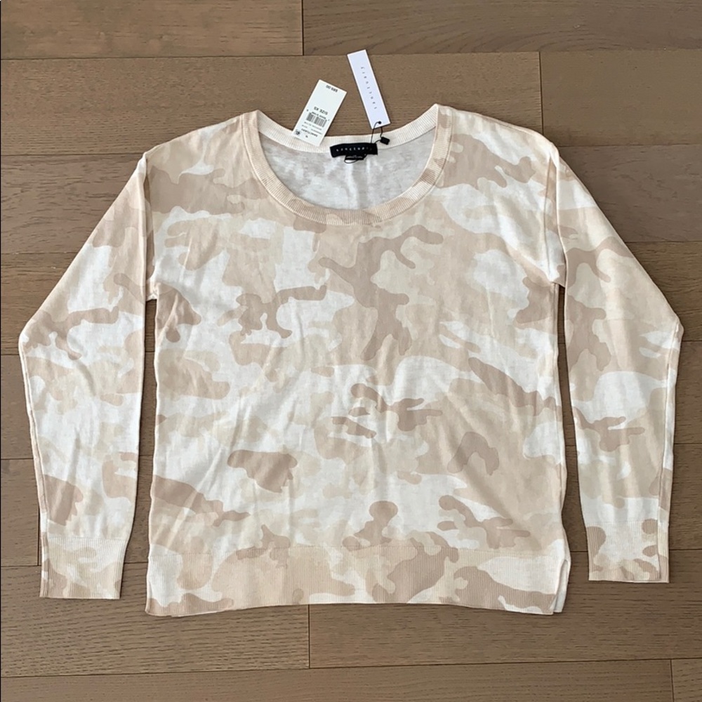 Sanctuary Lightweight Knit Camo Sweater